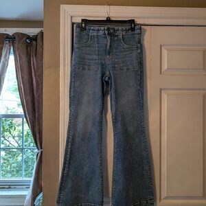 American Eagle Outfitters Light Blue Wide Leg Jeans